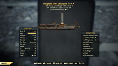 Instigating 50hc/25 Gatling Gun