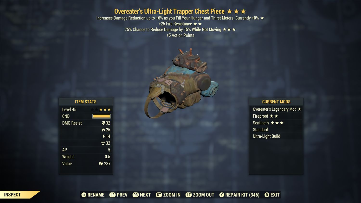 Overeaters FR Sentinel Trapper Set