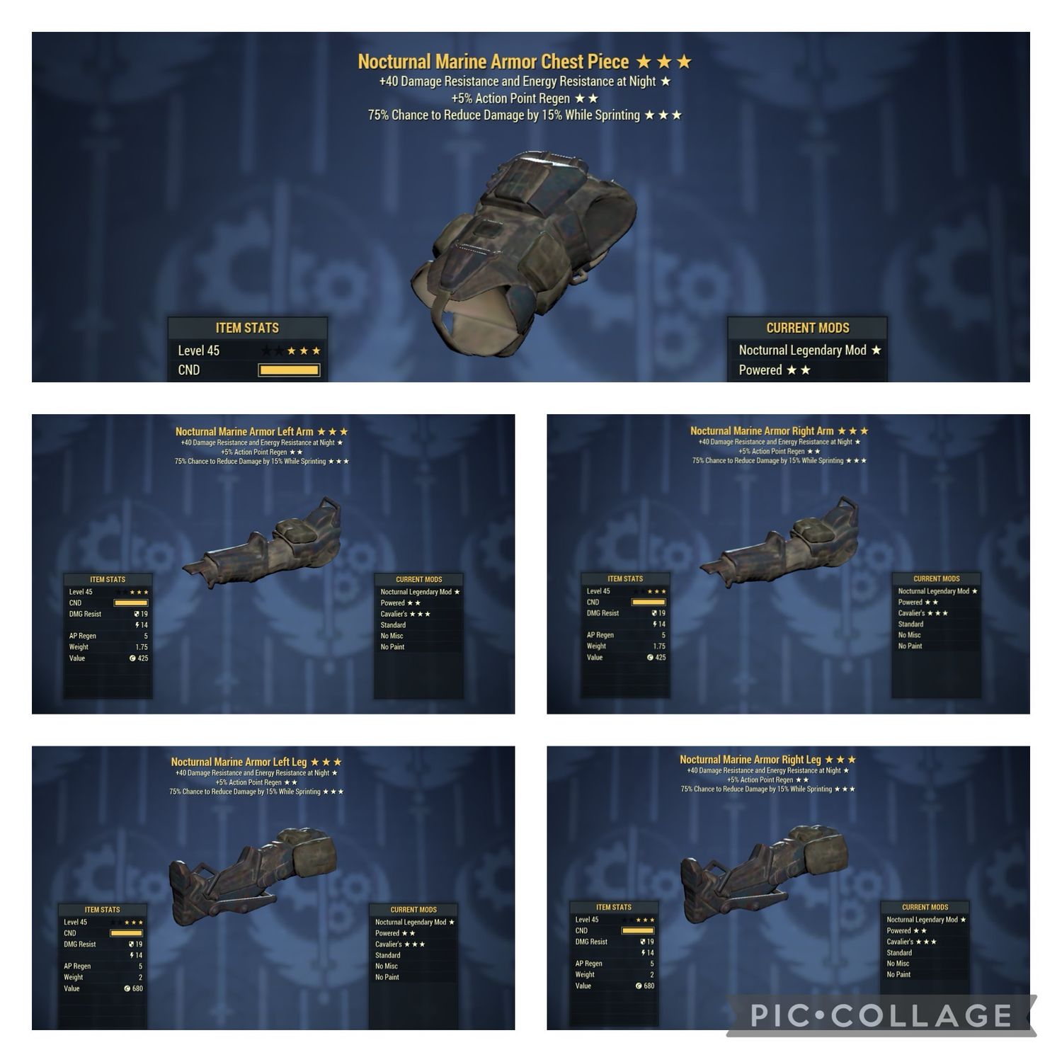 Nocturnal AP Cavalier Marine Armor Set