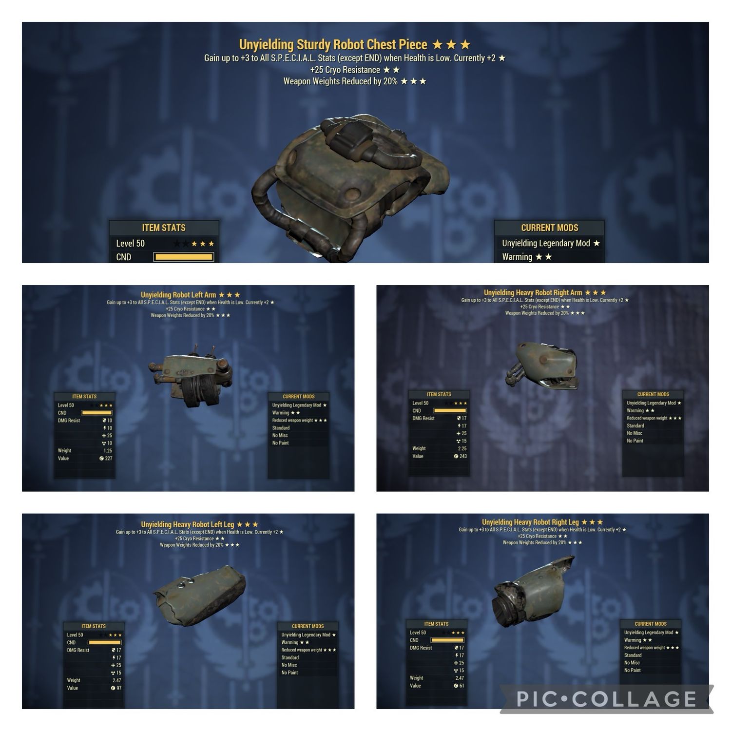 Unyielding Cryo WWR Robot Set