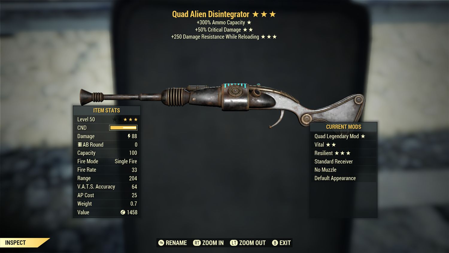 Quad 50/250 Alien Disintegrator