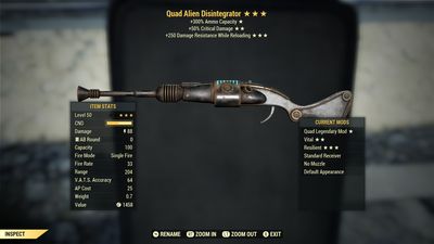 Quad 50/250 Alien Disintegrator