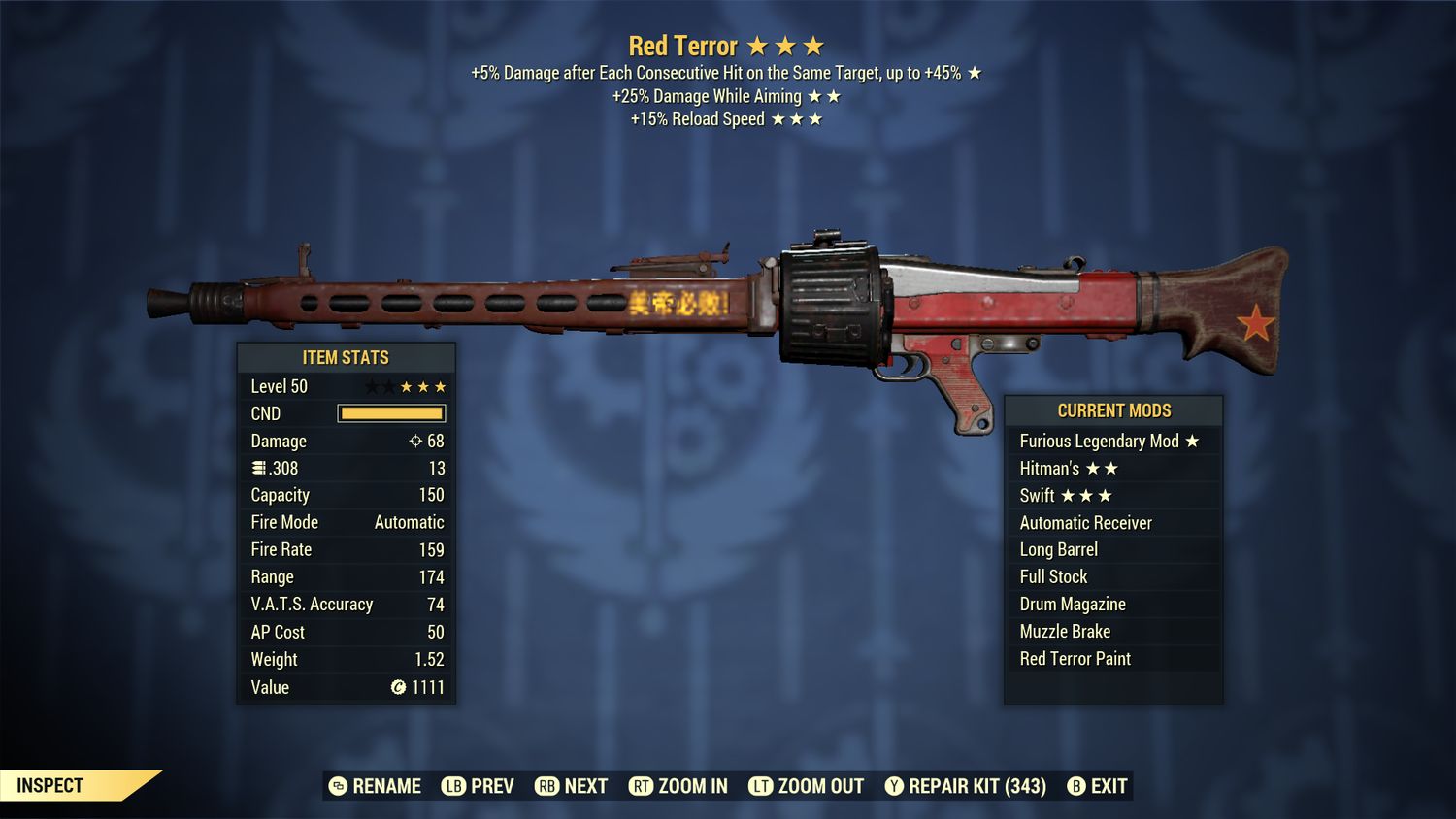 Red Terror Light Machine Gun
