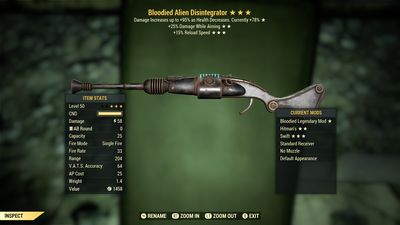 Bloodied 25A/15r Alien Disintegrator
