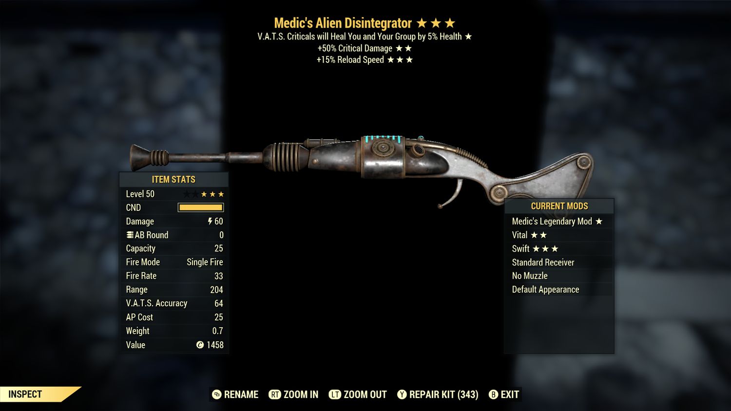 Medic 50/15r Alien Disintegrator