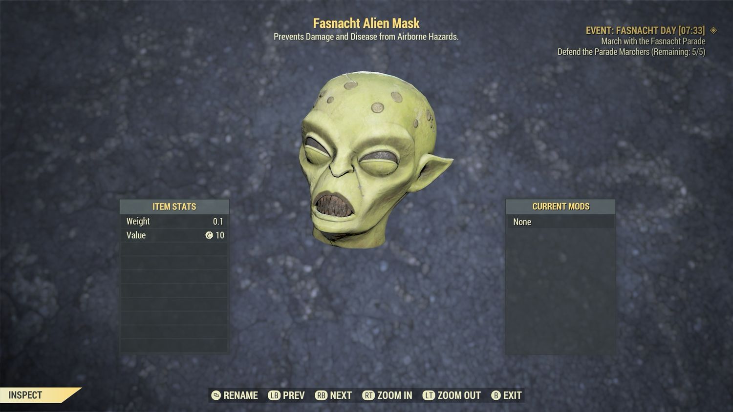 Alien Fasnacht Mask