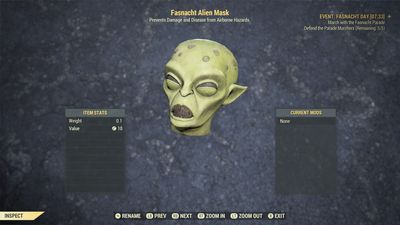 Alien Fasnacht Mask