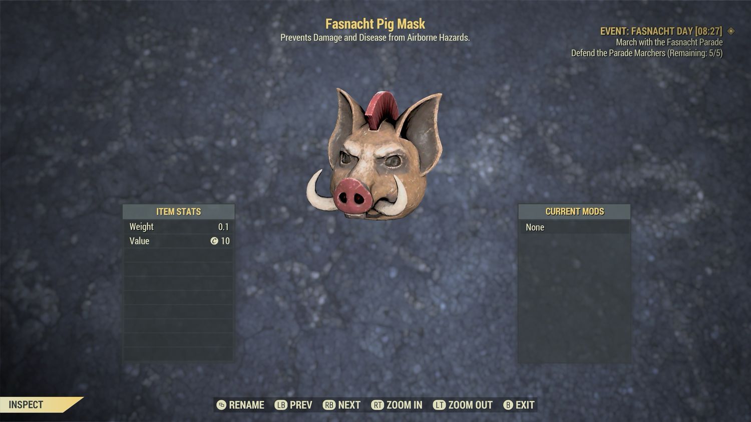 Pig Fasnacht Mask
