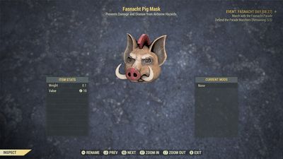 Pig Fasnacht Mask