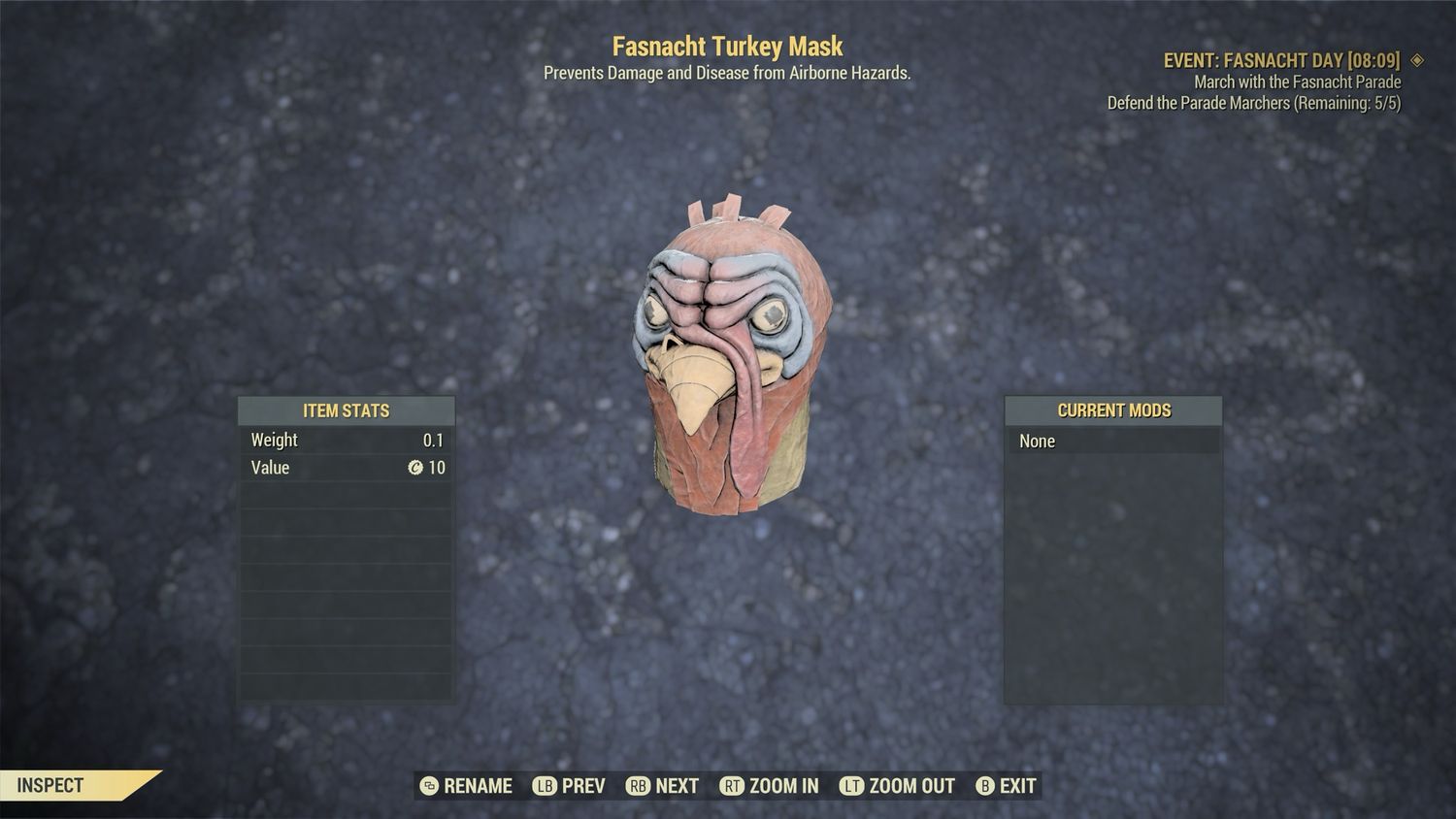 Turkey Fasnacht Mask
