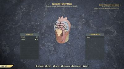 Turkey Fasnacht Mask
