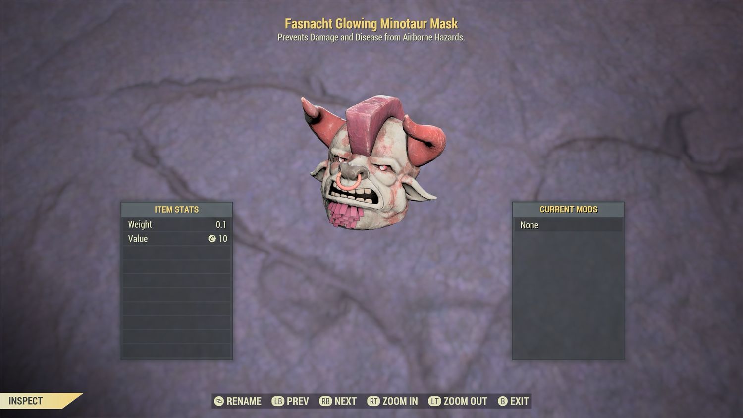 Fasnacht Glowing Minotaur Mask