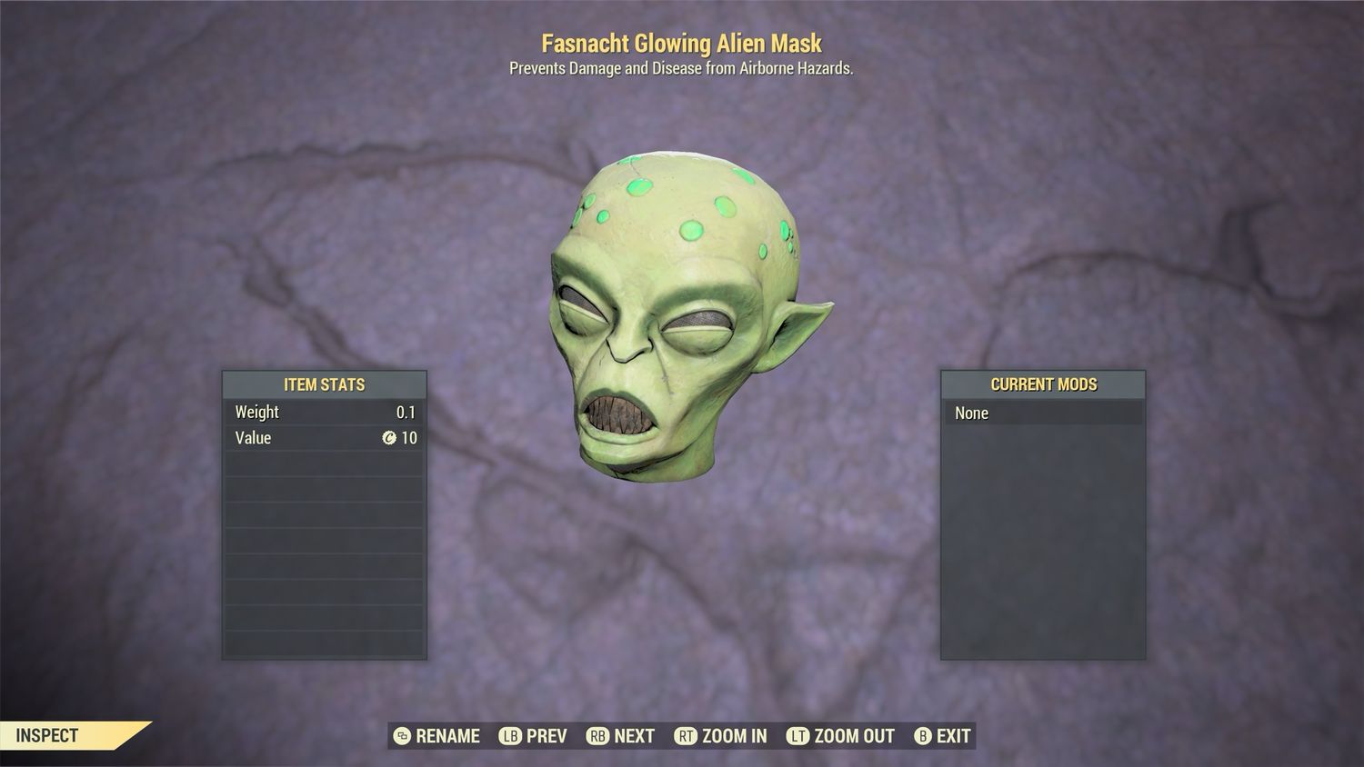 Fasnacht Glowing Alien Mask