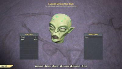 Fasnacht Glowing Alien Mask