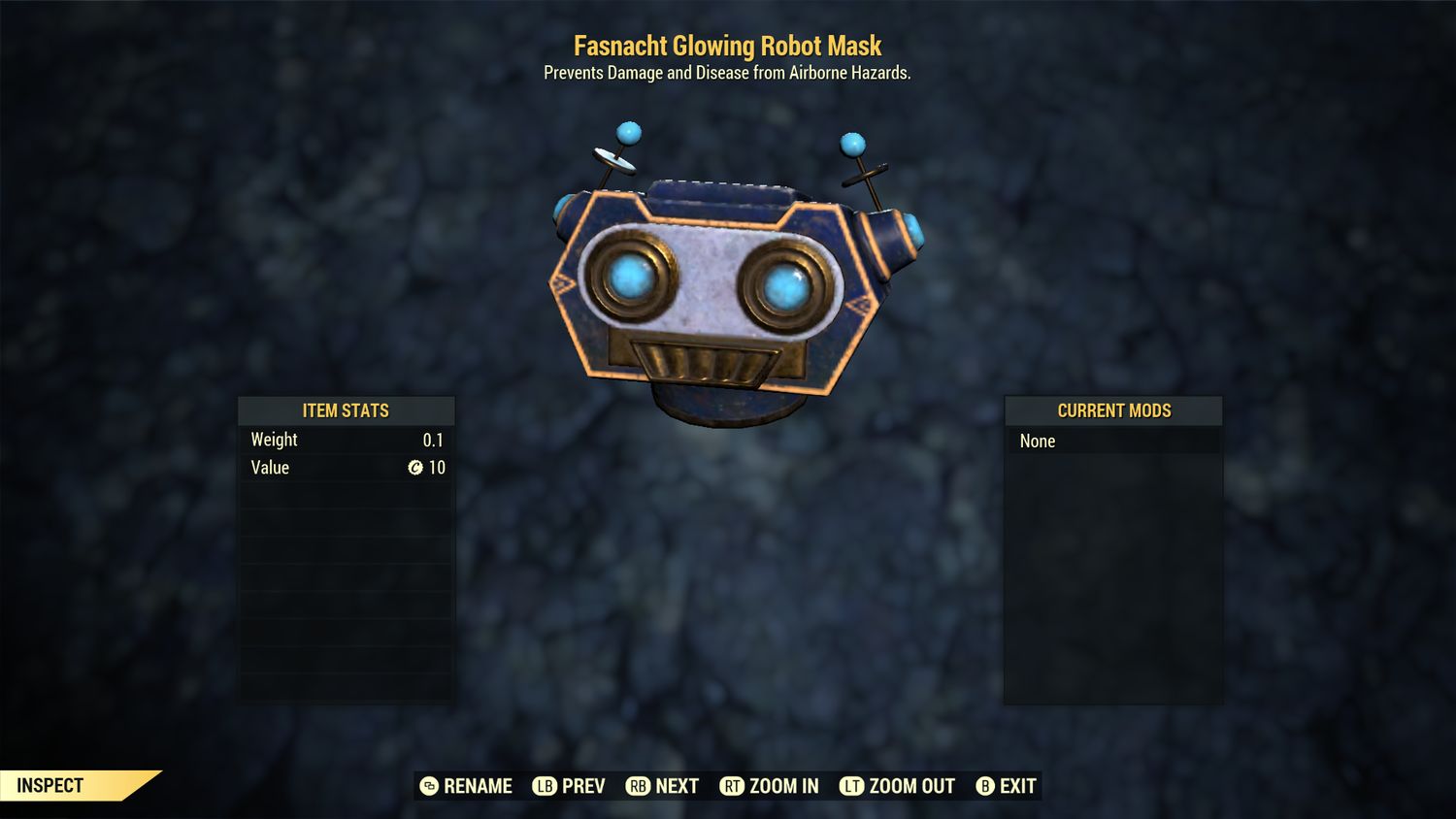 Fasnacht Glowing Robot Mask