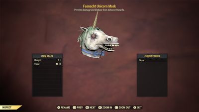 Fasnacht Unicorn Mask