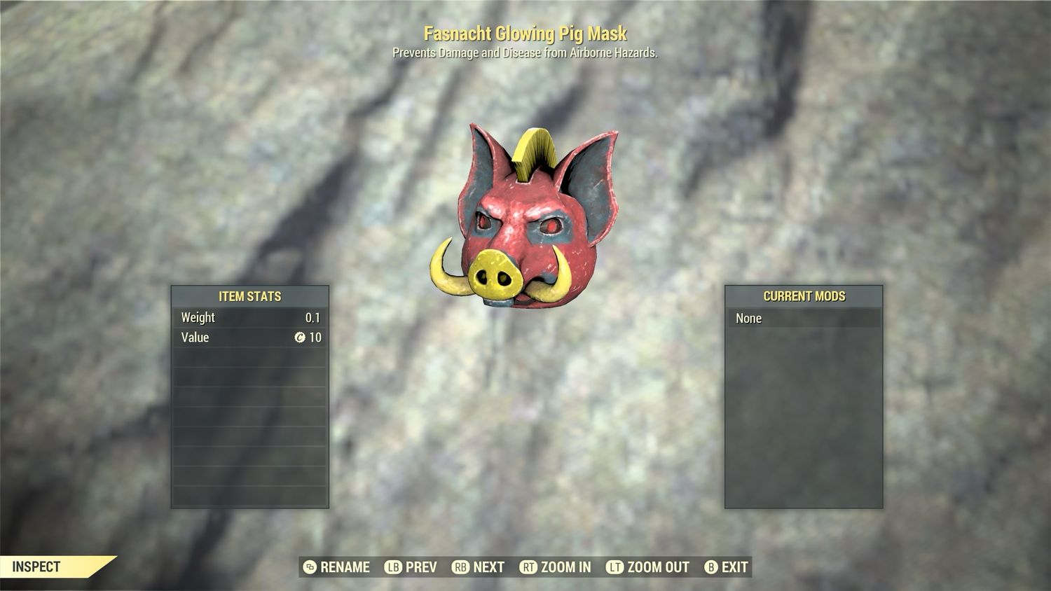 Fasnacht Glowing Pig Mask