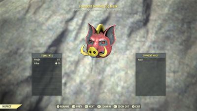 Fasnacht Glowing Pig Mask