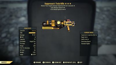 Suppressors 25/15r Tesla Rifle