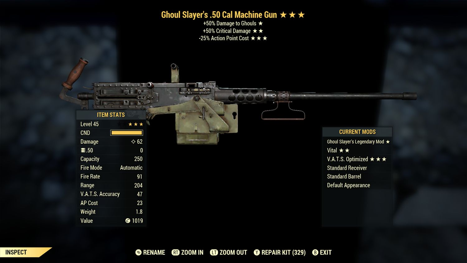 Ghoul Slayers 50/25 50-cal Machine Gun