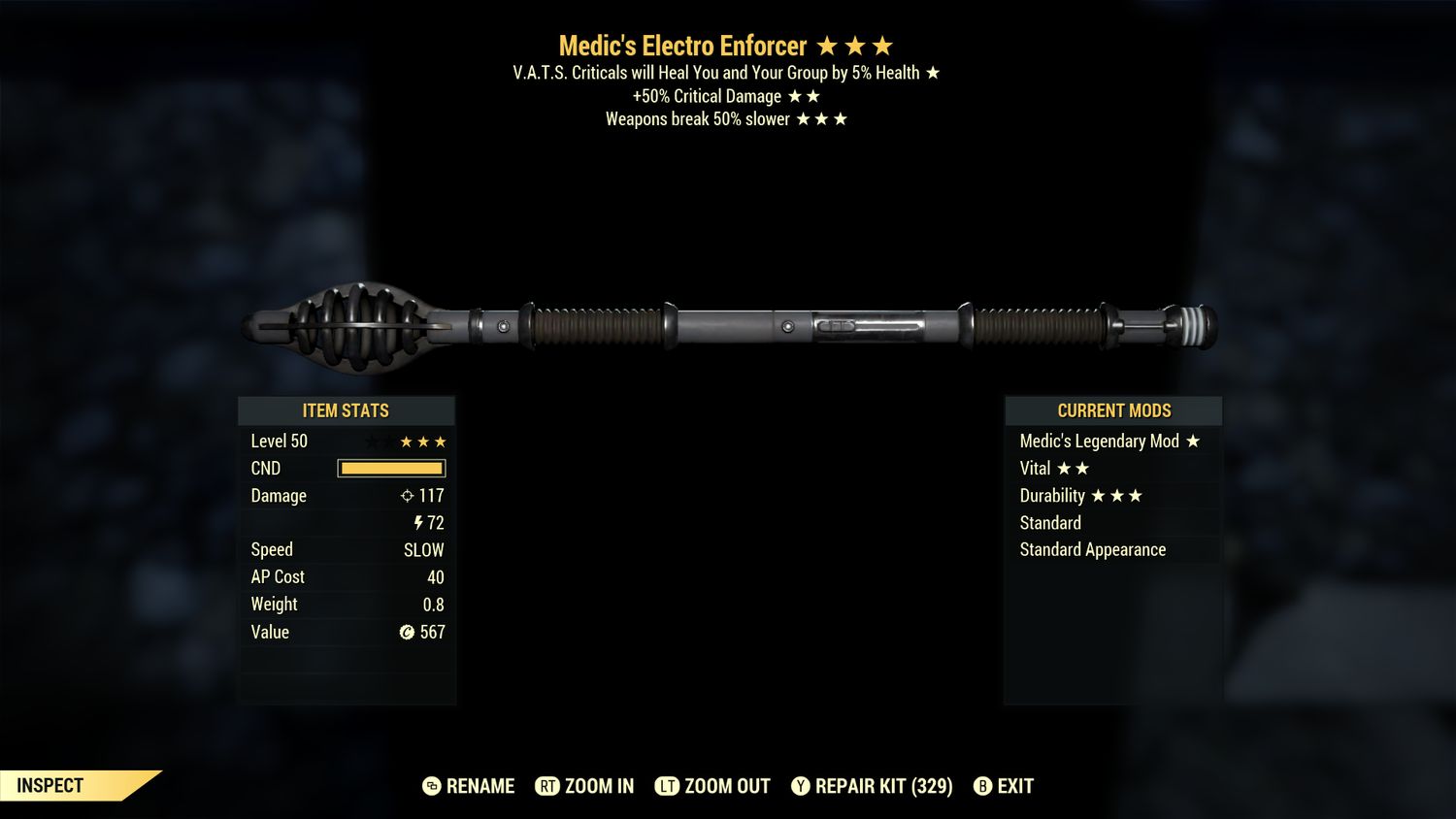 Medic 50/Durability Electro Enforcer