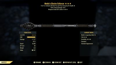 Medic 50/Durability Electro Enforcer