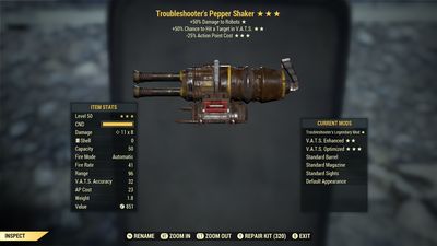 Troubleshooters 50hc/25 Pepper Shaker