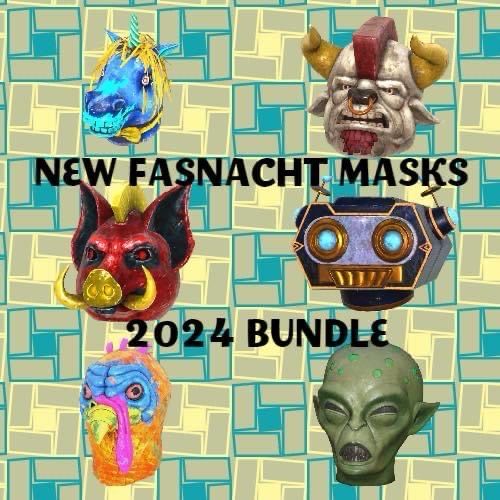 Fasnacht New 2024 Glowing Masks Bundle