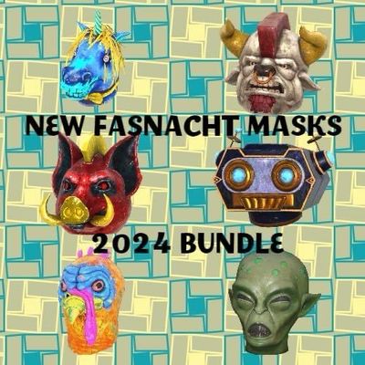 Fasnacht New 2024 Glowing Masks Bundle