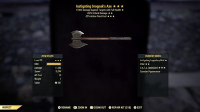 Instigating 50/25 Grognak Axe