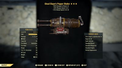 Ghoul Slayers 25/15r Pepper Shaker