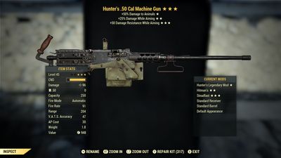 Hunters 25A/50 50-cal Machine Gun