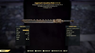 Juggernaut 25/1S Assaultron Blade