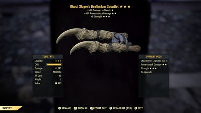 Ghoul Slayers PA/1S Deathclaw Gauntlet