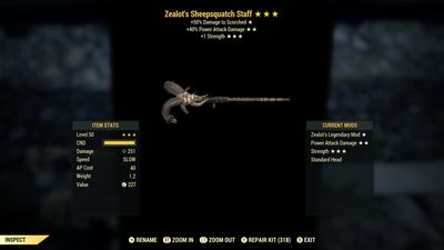 Zealots PA/1S Sheepsquatch Staff