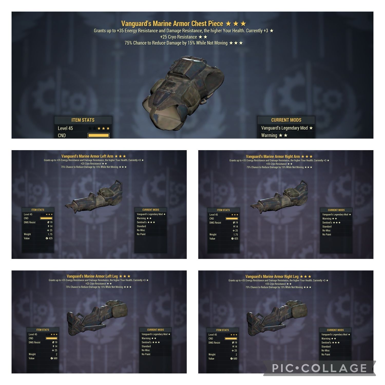Vanguard Cryo Sentinel Marine Set