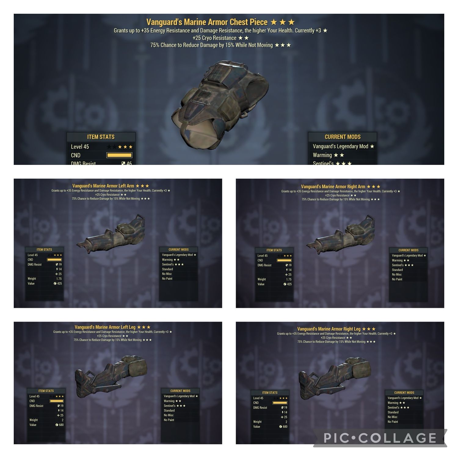 Vanguard Cryo Sentinel Marine Set