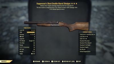 Suppressors 2X/15r Double Barrel Shotgun