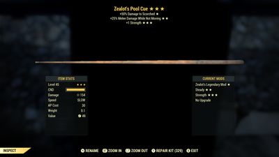 Zealots 25/1S Pool Cue