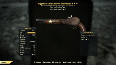 Suppressors 50/15r Black Powder Blunderbuss