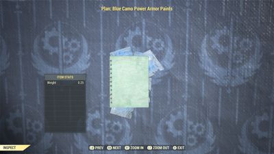 Blue Camo Power Armor Paints Plan