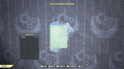 Hammered Skull Mask Plan