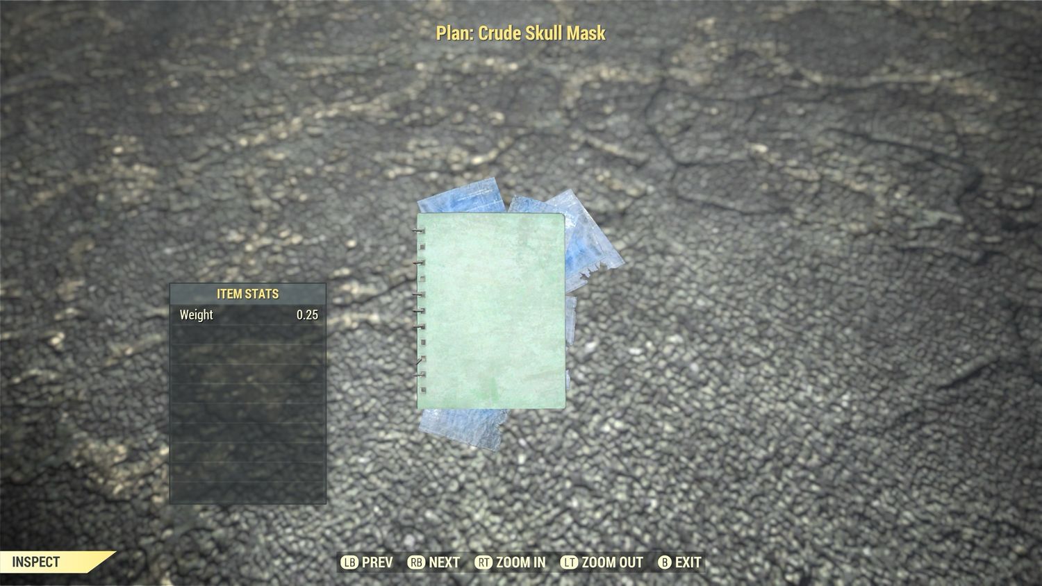 Crude Skull Mask Plan