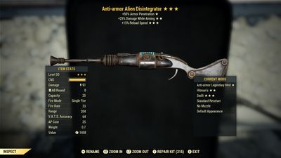 Anti Armor 25A/15r Alien Disintegrator