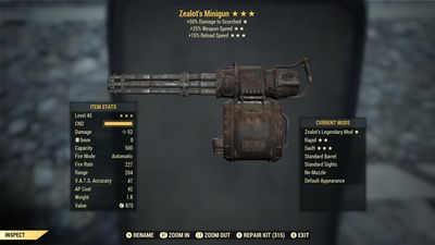 Zealots 25/15r Minigun
