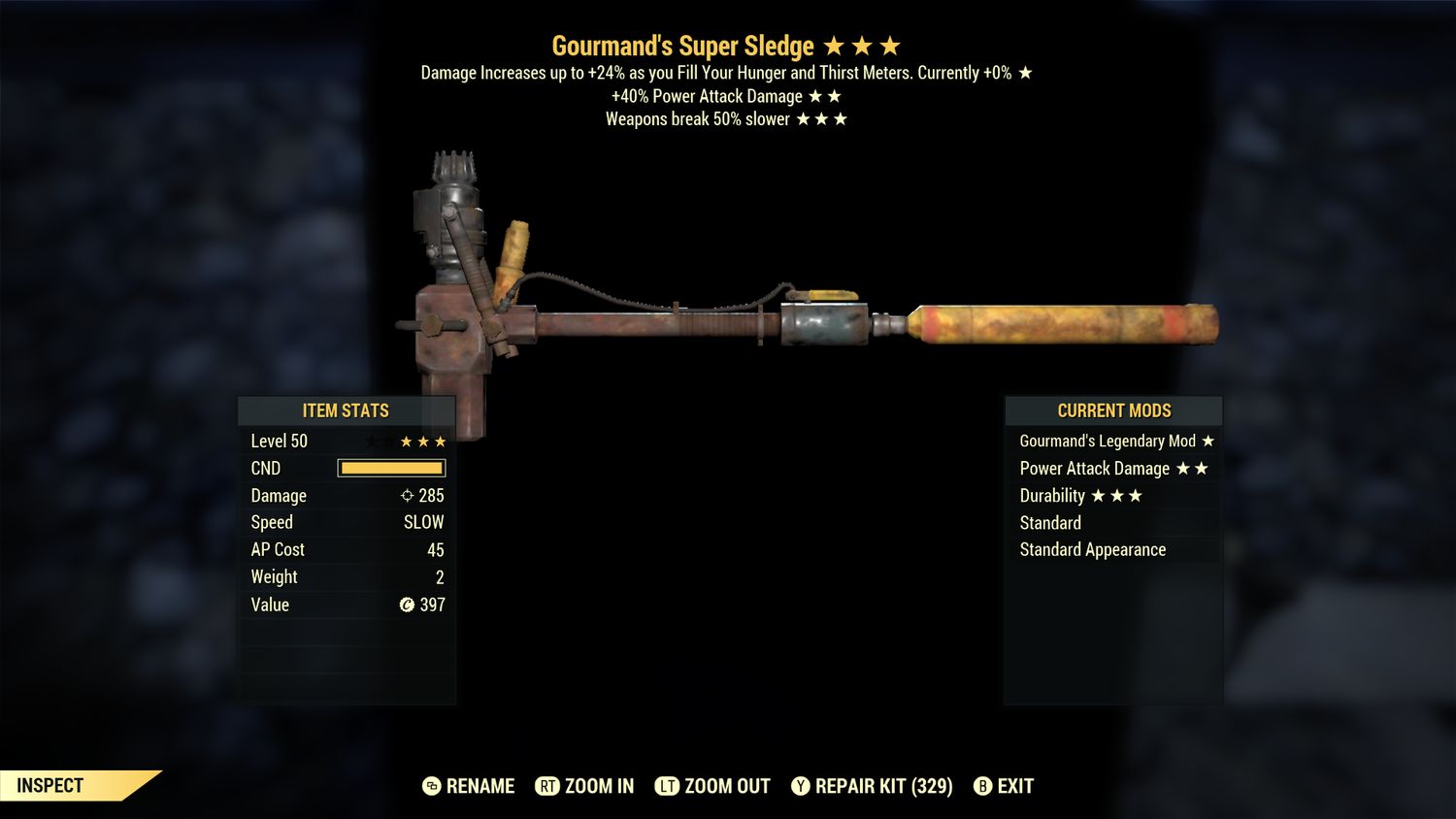 Gourmand 50/Durability Super Sledge