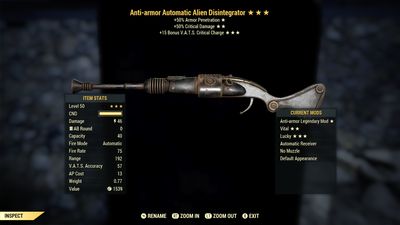 Anti Armor 50/15c Alien Disintegrator