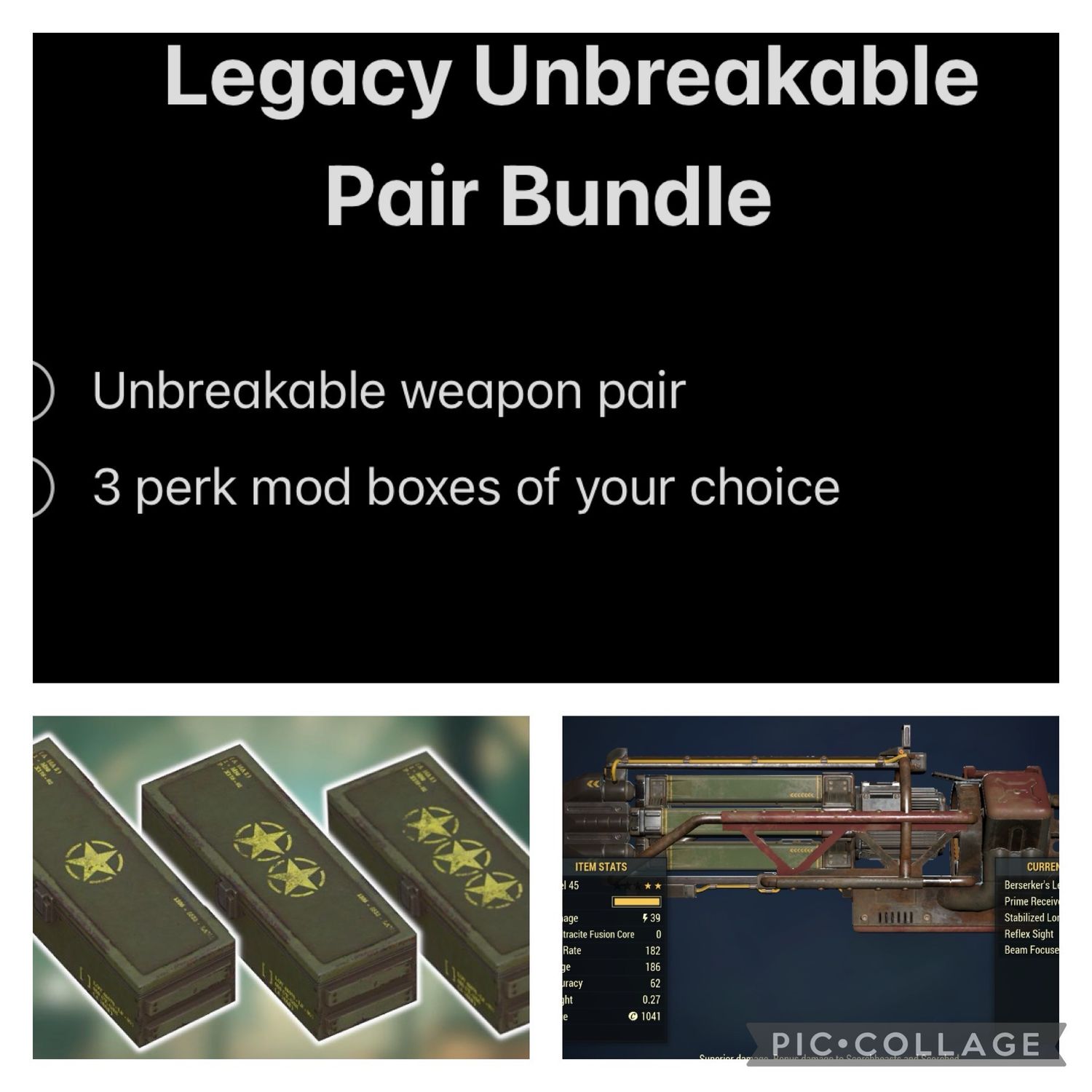 Unbreakable Gatling Laser Pair
