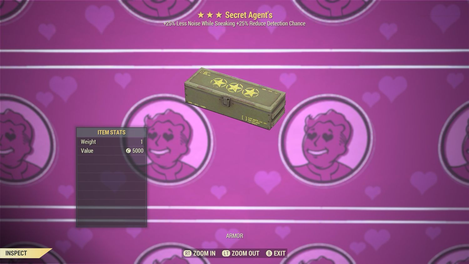 Secret Agent Perk Mod Box