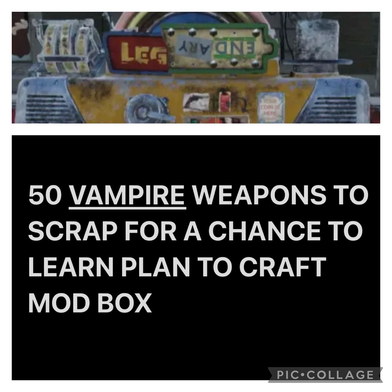50 Vampire Scrip Weapons